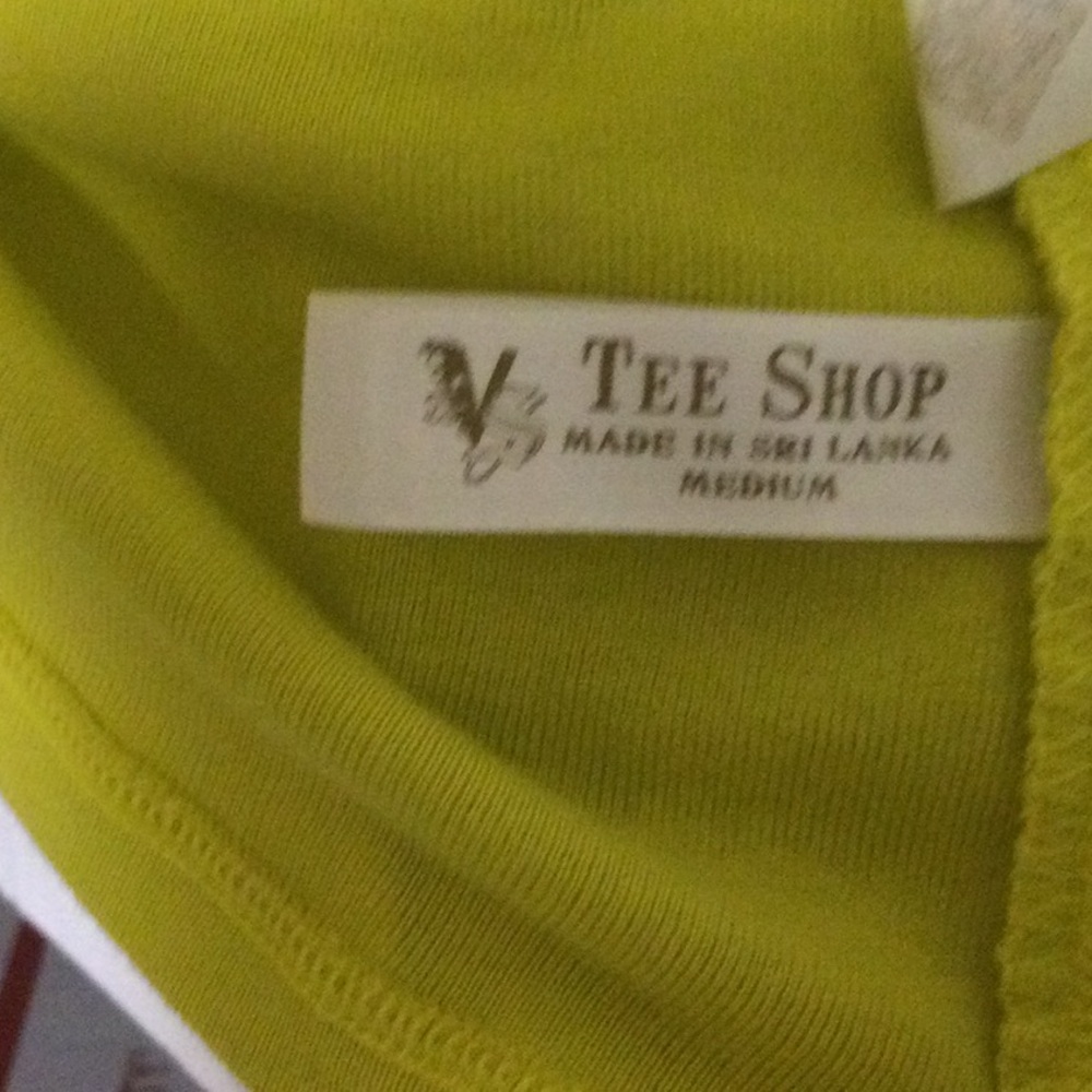 Vintage Victoria Secret T-Shirt Top Chartreuse Color - Picture 4 of 5